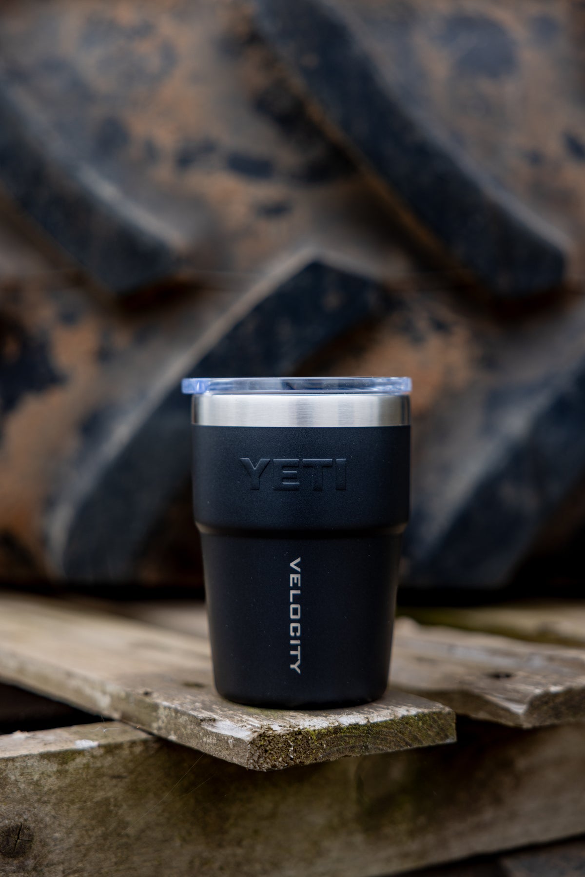 Velocity x YETI promotional mug